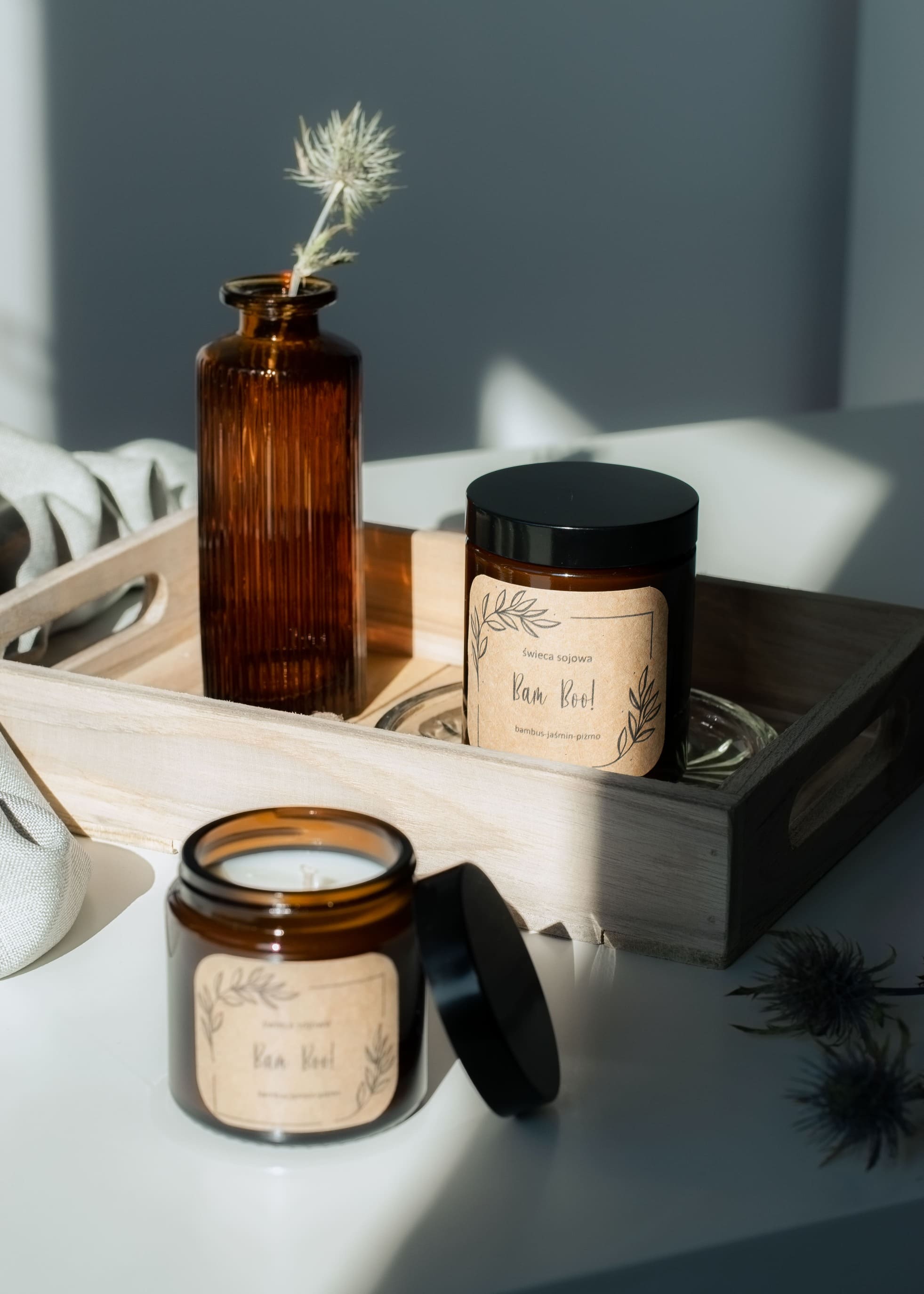 zapachowa świeca sojowa jaśmin bambus